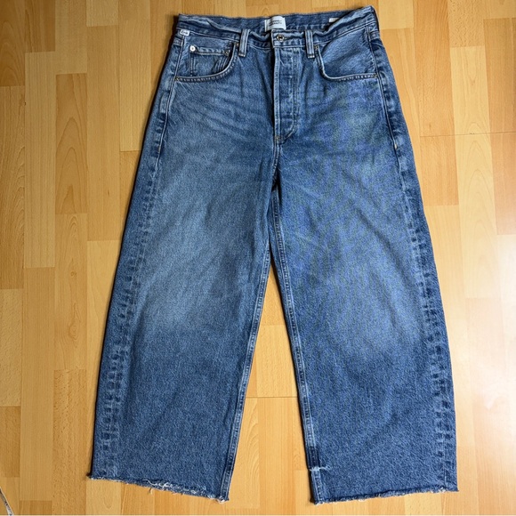 Citizens Of Humanity Ayla Barrel Bow Leg Jean in Telegraph Raw Hem 27 - Picture 7 of 16